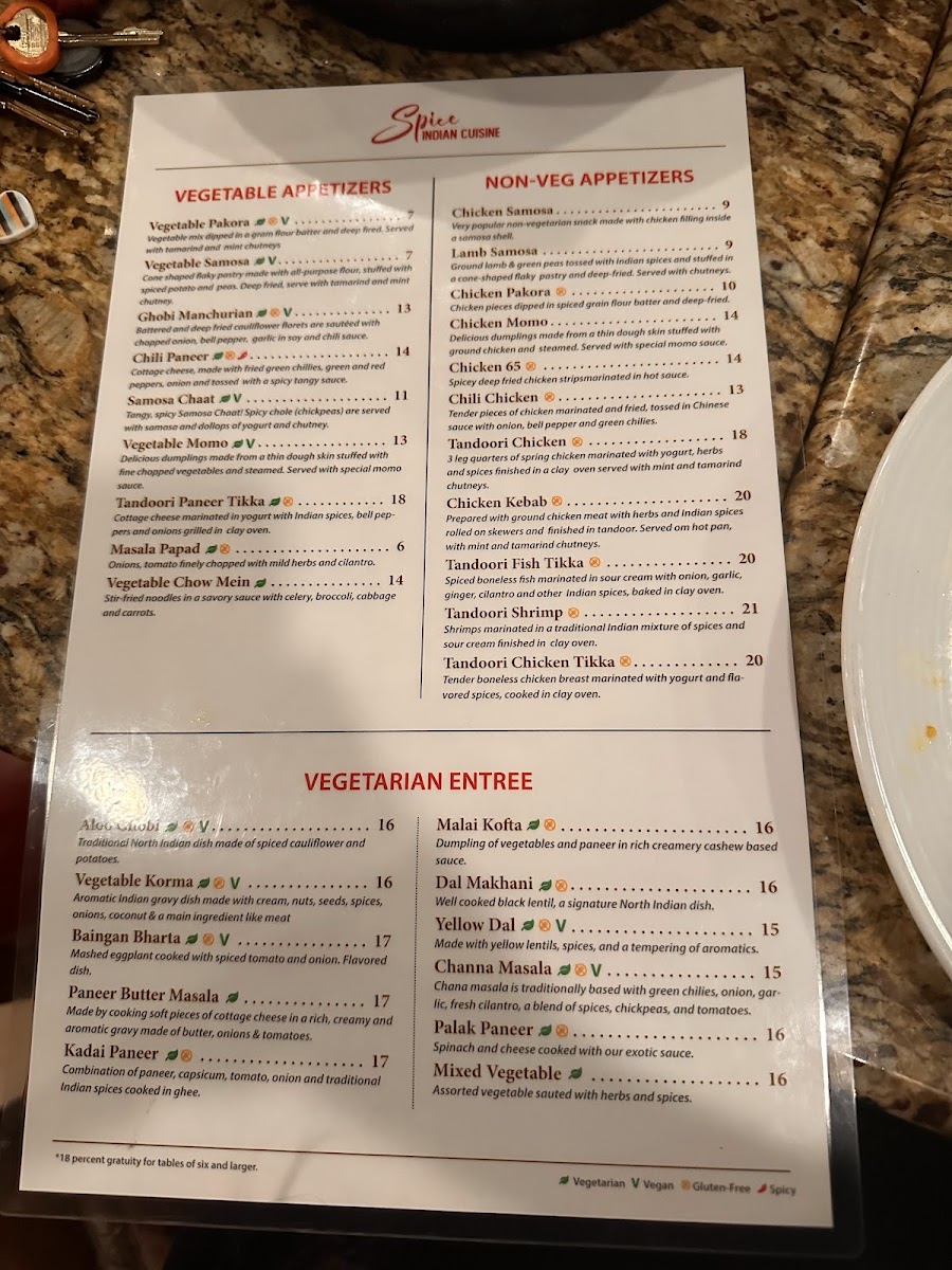 Spice Indian Cuisine Menu - Image 4